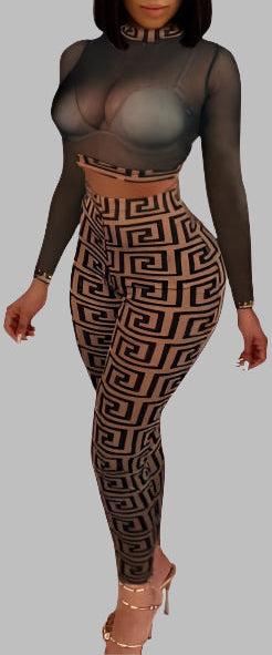 2pc Blocker Pants Set