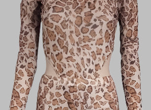 Cheetah Sheer Set